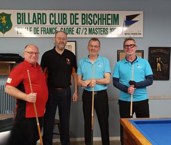 4ème Bachmann Alain - 1er et Champion Mertz Rémy - 2 ème Baumann Didier - 3ème Uytter Bruno - 4ème Bachmann Alain